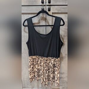 Leopard shorts romper